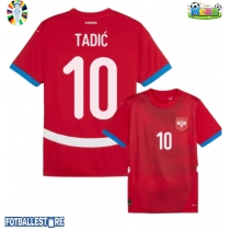 Serbia Dusan Tadic #10 Hjemmedrakt EM 2024 Kortermet